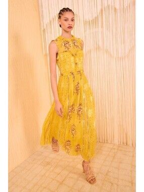 Ulla Johnson Kasia Silk Soleil Dress, $890 NWT, Size 16–#2631